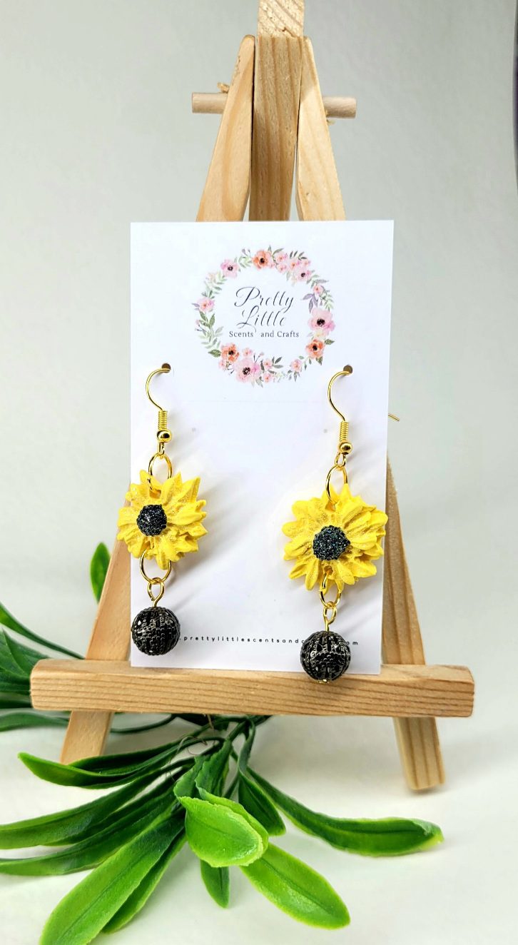Earrings, handmade, polymer clay